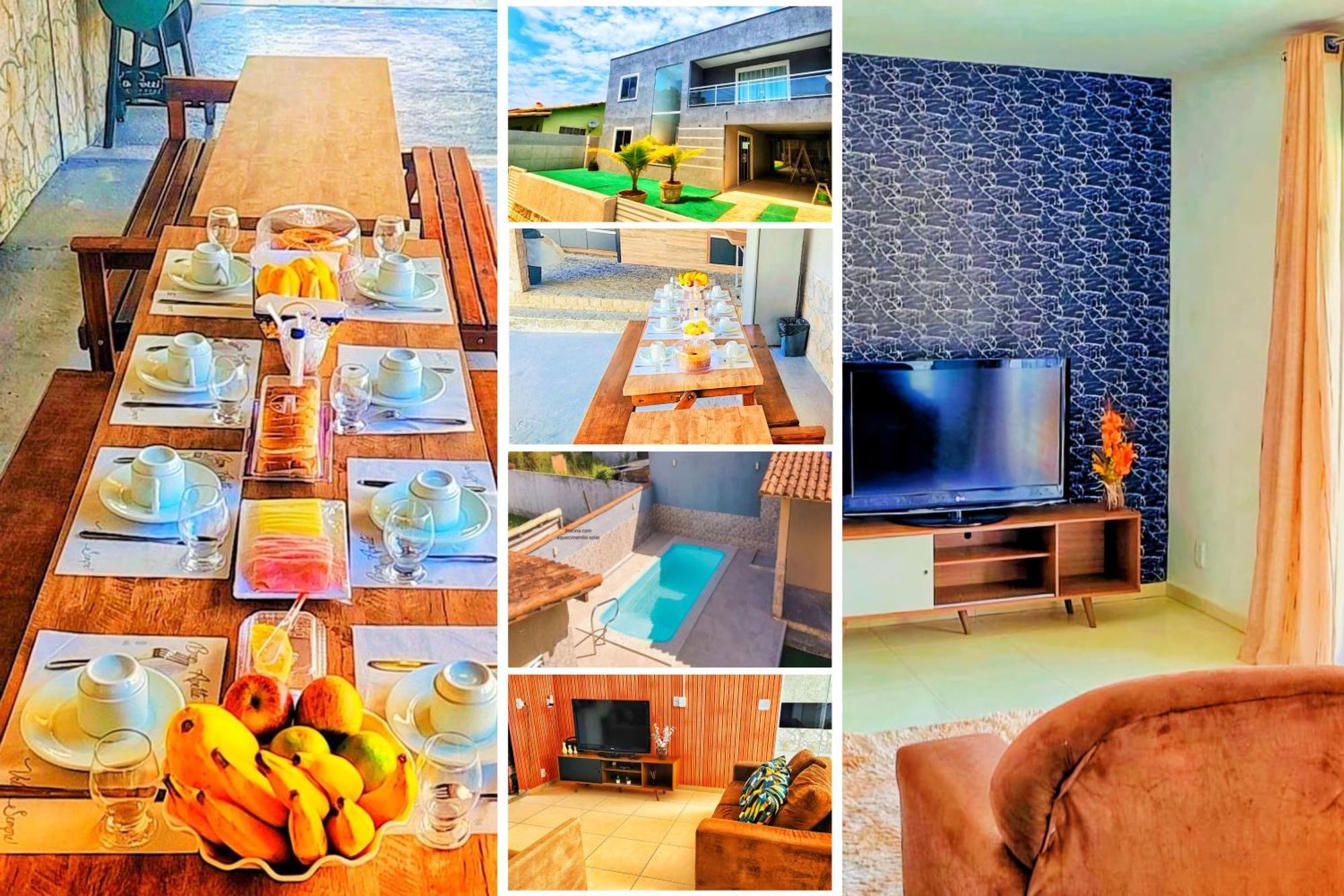 Refugio Tropical Casa De Praia Com Piscina Aquecida E 4 Suites E Garagem 3 Carros, 800 Mtrs Da Praia Internet 700 Mbps, Condominio Privado Com Pista De Skate , Quadra De Futevolei , Campos E Quadras De Futebol! カボ・フリオ エクステリア 写真