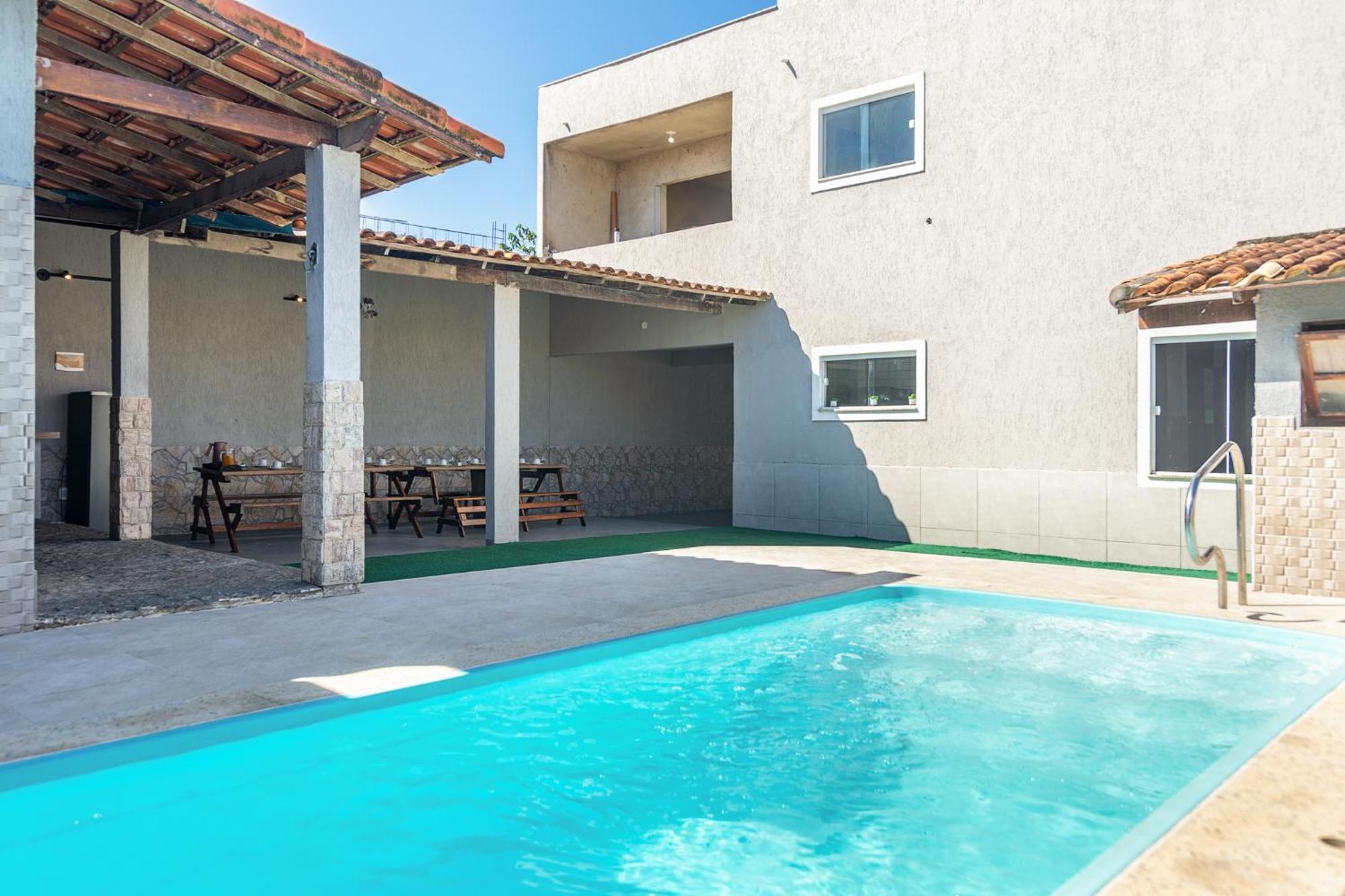 Refugio Tropical Casa De Praia Com Piscina Aquecida E 4 Suites E Garagem 3 Carros, 800 Mtrs Da Praia Internet 700 Mbps, Condominio Privado Com Pista De Skate , Quadra De Futevolei , Campos E Quadras De Futebol! カボ・フリオ エクステリア 写真
