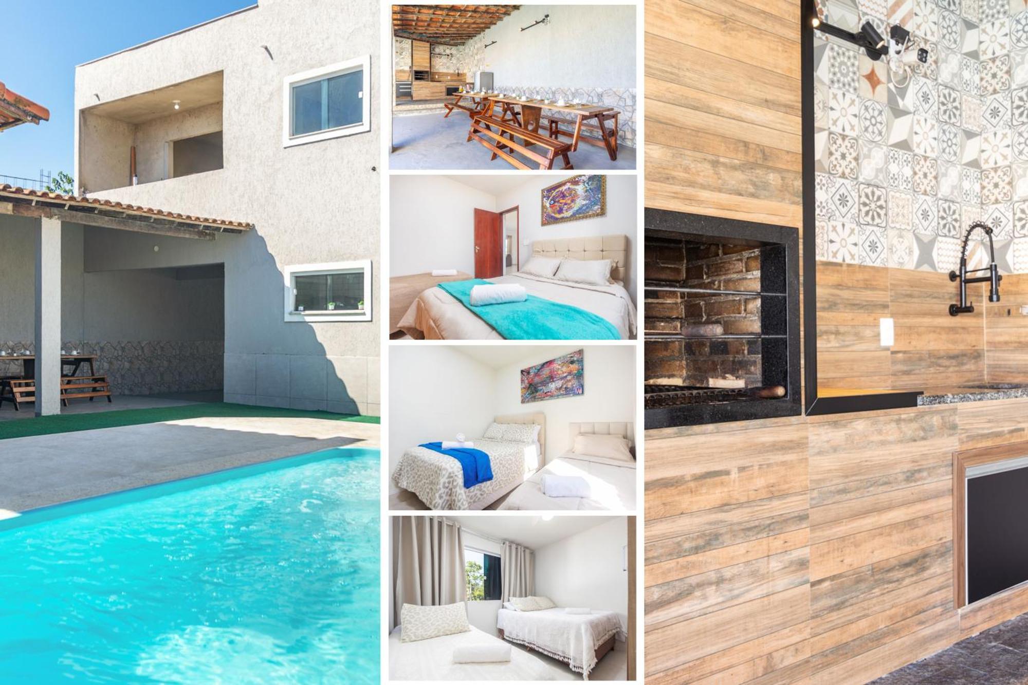 Refugio Tropical Casa De Praia Com Piscina Aquecida E 4 Suites E Garagem 3 Carros, 800 Mtrs Da Praia Internet 700 Mbps, Condominio Privado Com Pista De Skate , Quadra De Futevolei , Campos E Quadras De Futebol! カボ・フリオ エクステリア 写真